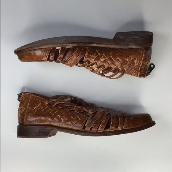 BED STU Las Cruces Tan Lux Leather Shoes Size 8. - Picture 8 of 10